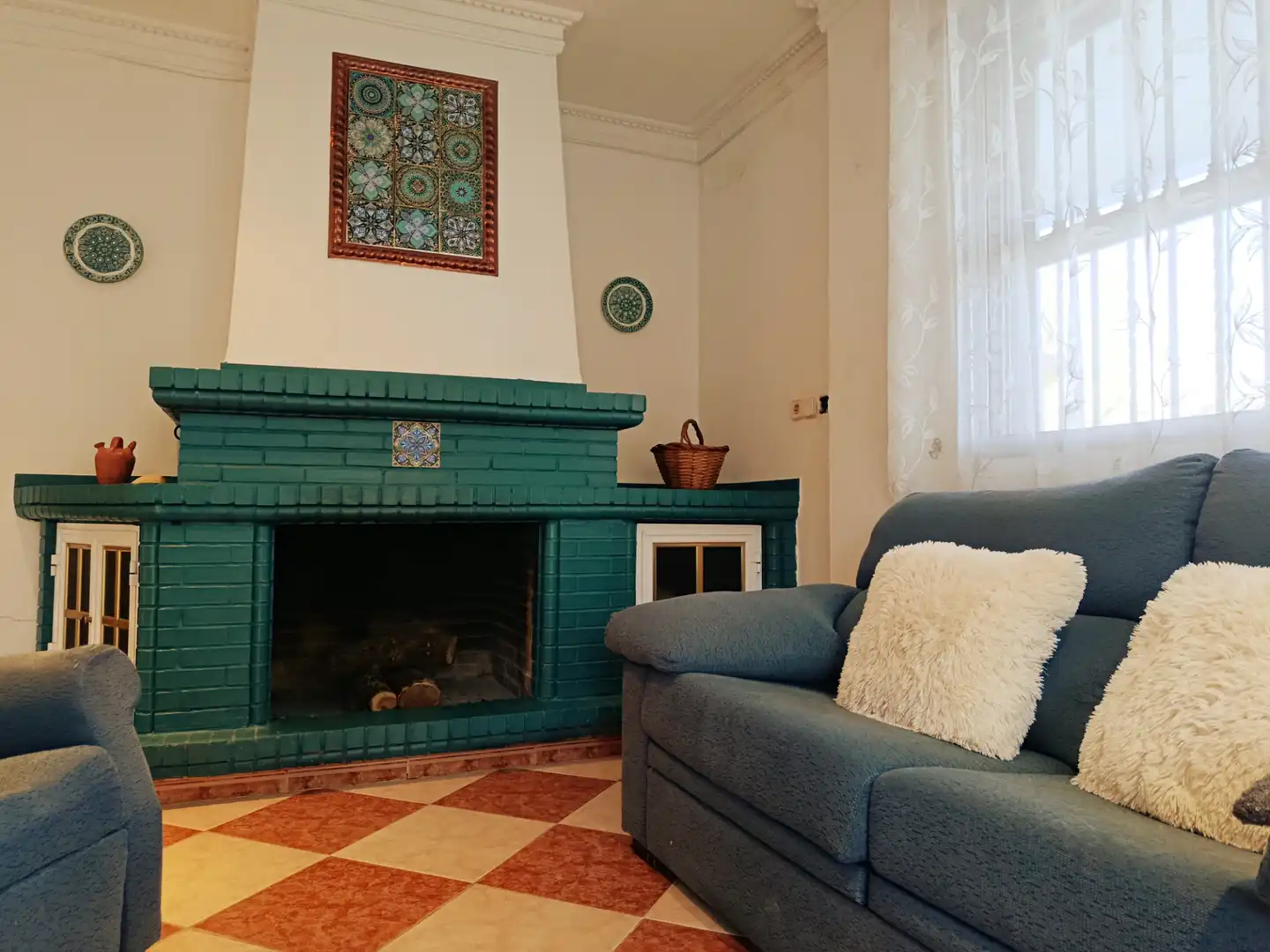 Wohnzimmer von Country house zum Verkauf in Hinojos mit Privatgarten, Terrasse und Schwimmbad
