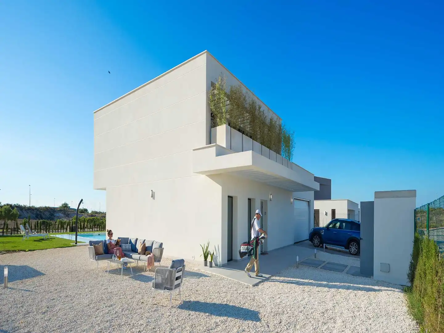 Exterior view of Houses for sale in Murcia  with Heating and Swimming Pool