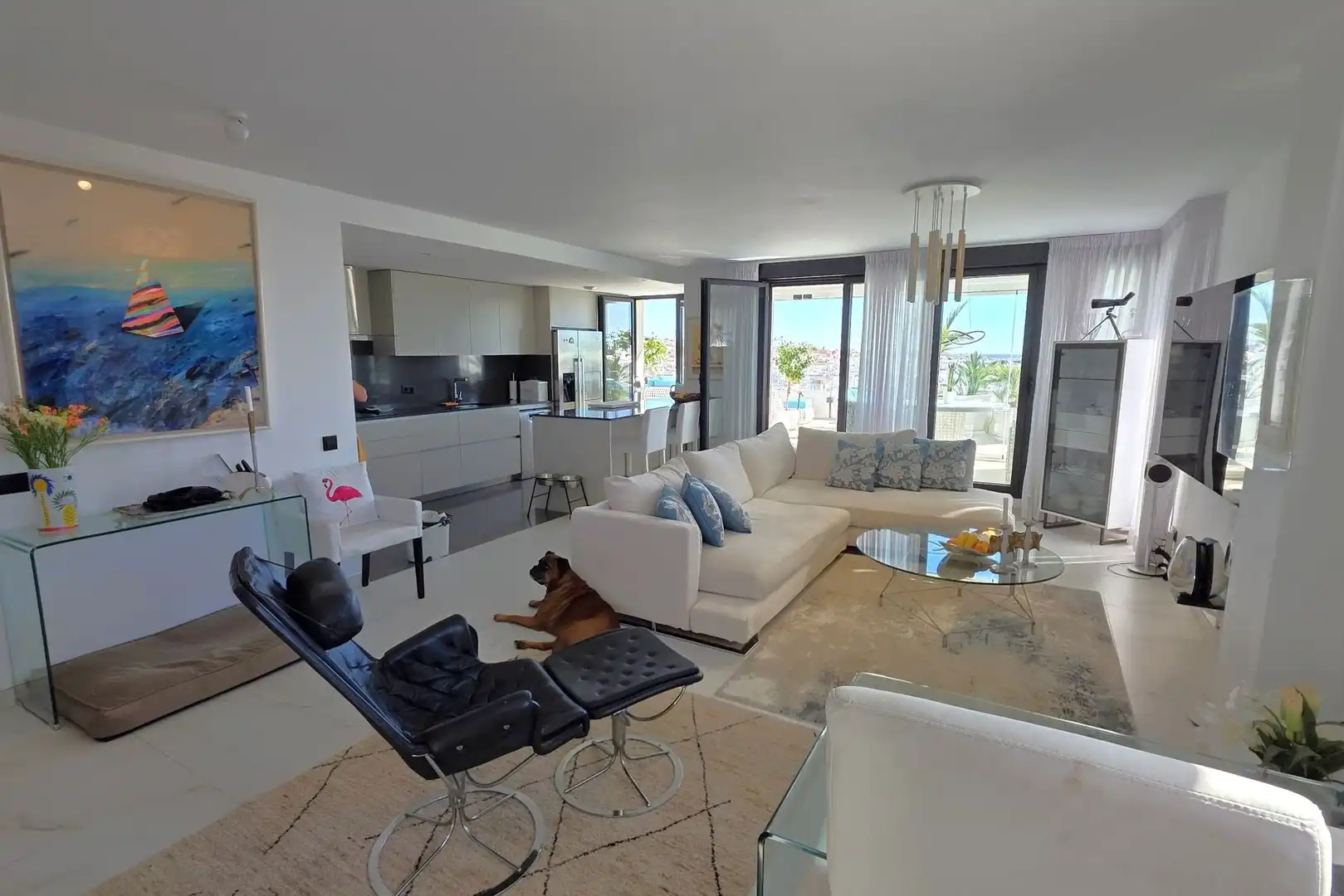 Sala d'estar de Àtic en venda en Estepona