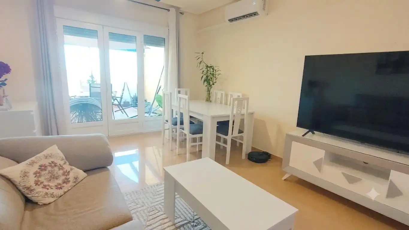 Sala de estar de Apartamento en venta en Pulpí con Aire acondicionado, Terraza y Amueblado