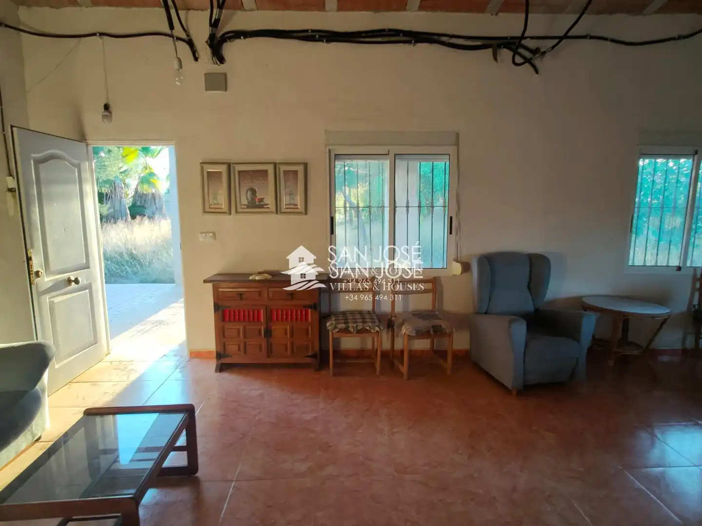 Sala de estar de Casa o chalet en venta en Aspe con Jardín privado, Terraza y Trastero