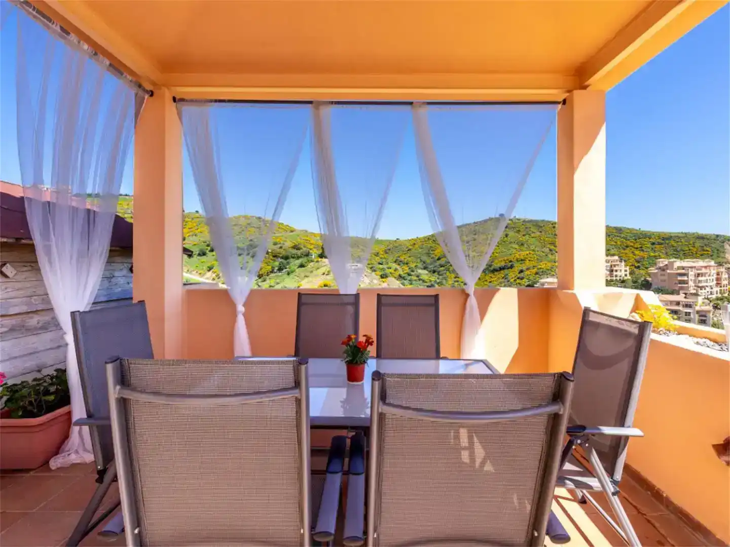 Terraza de Ático en venta en Mijas con Aire acondicionado y Piscina