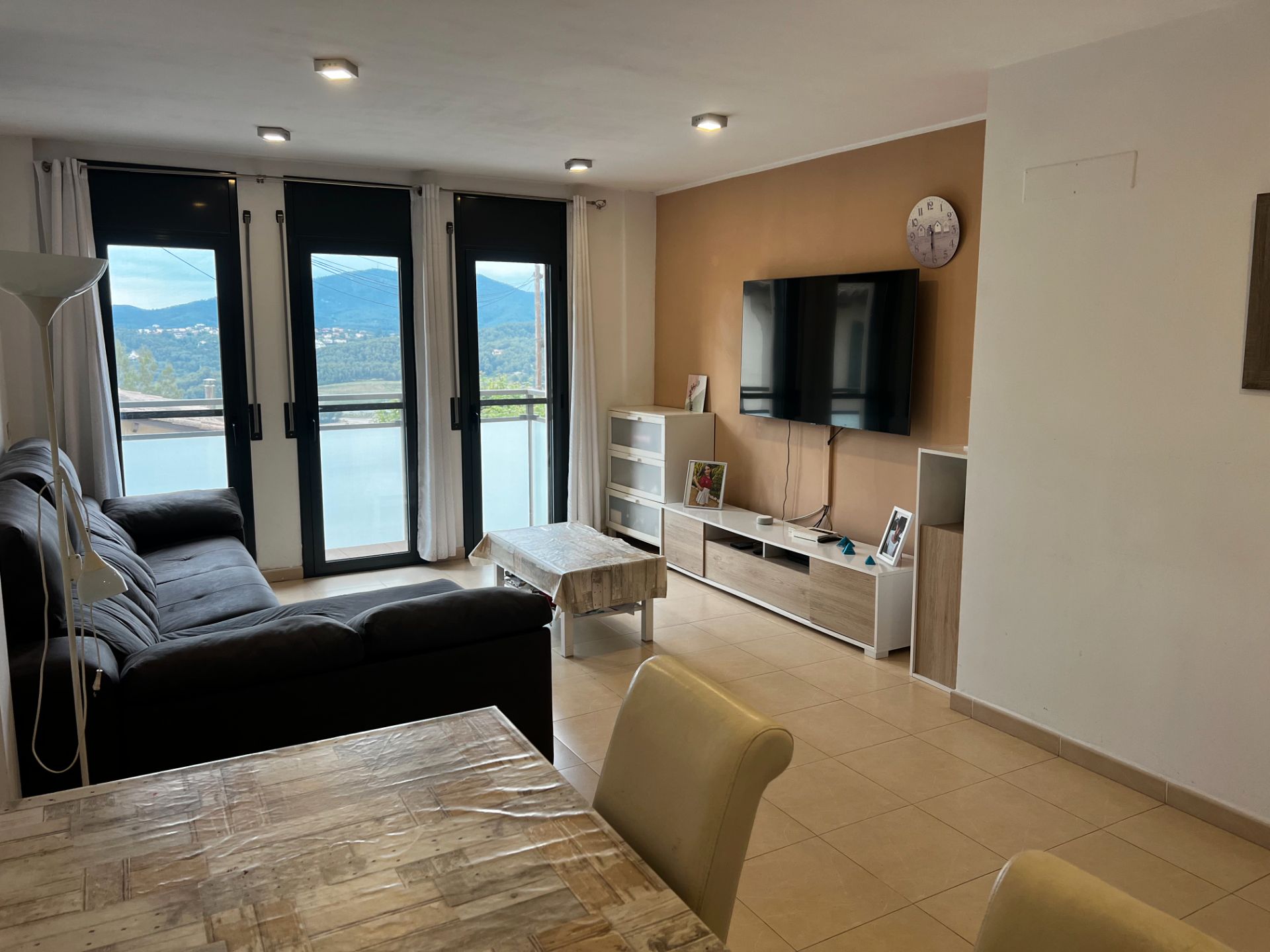 Living room of Flat for sale in Ullastrell  with Oven and Balcony