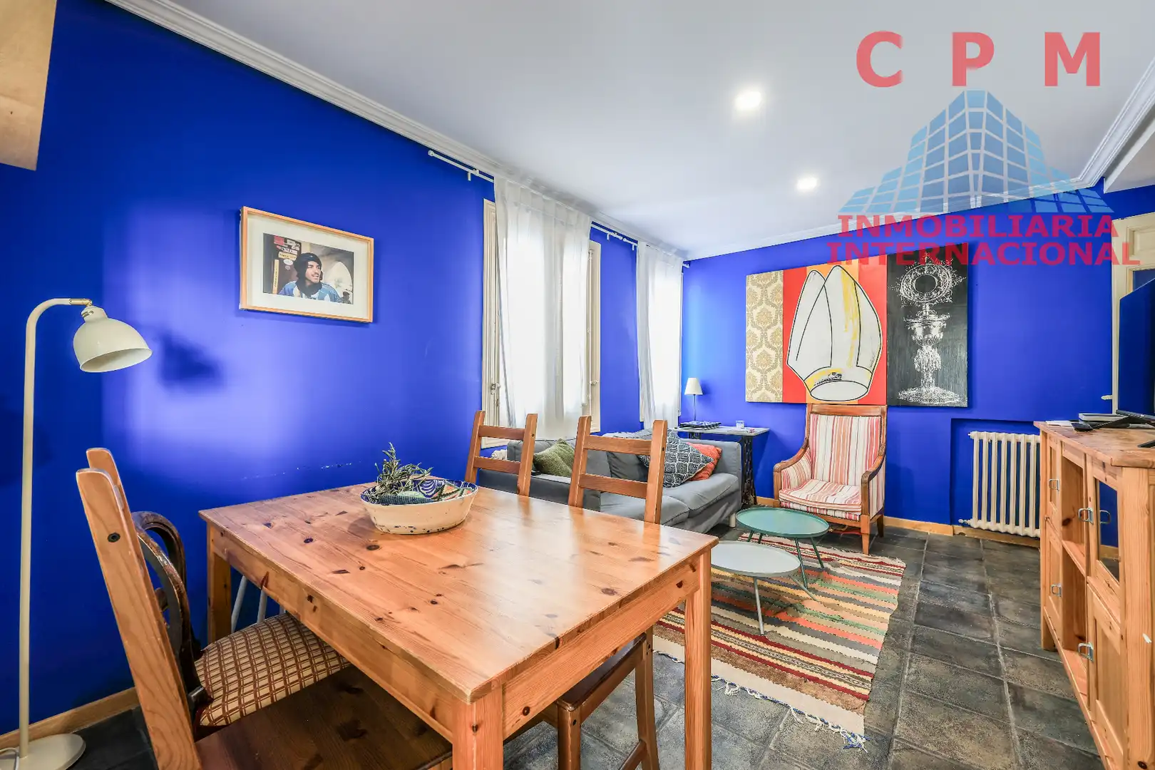 Sala de estar de Piso de alquiler en Madrid con Aire acondicionado, Calefacción y Parquet