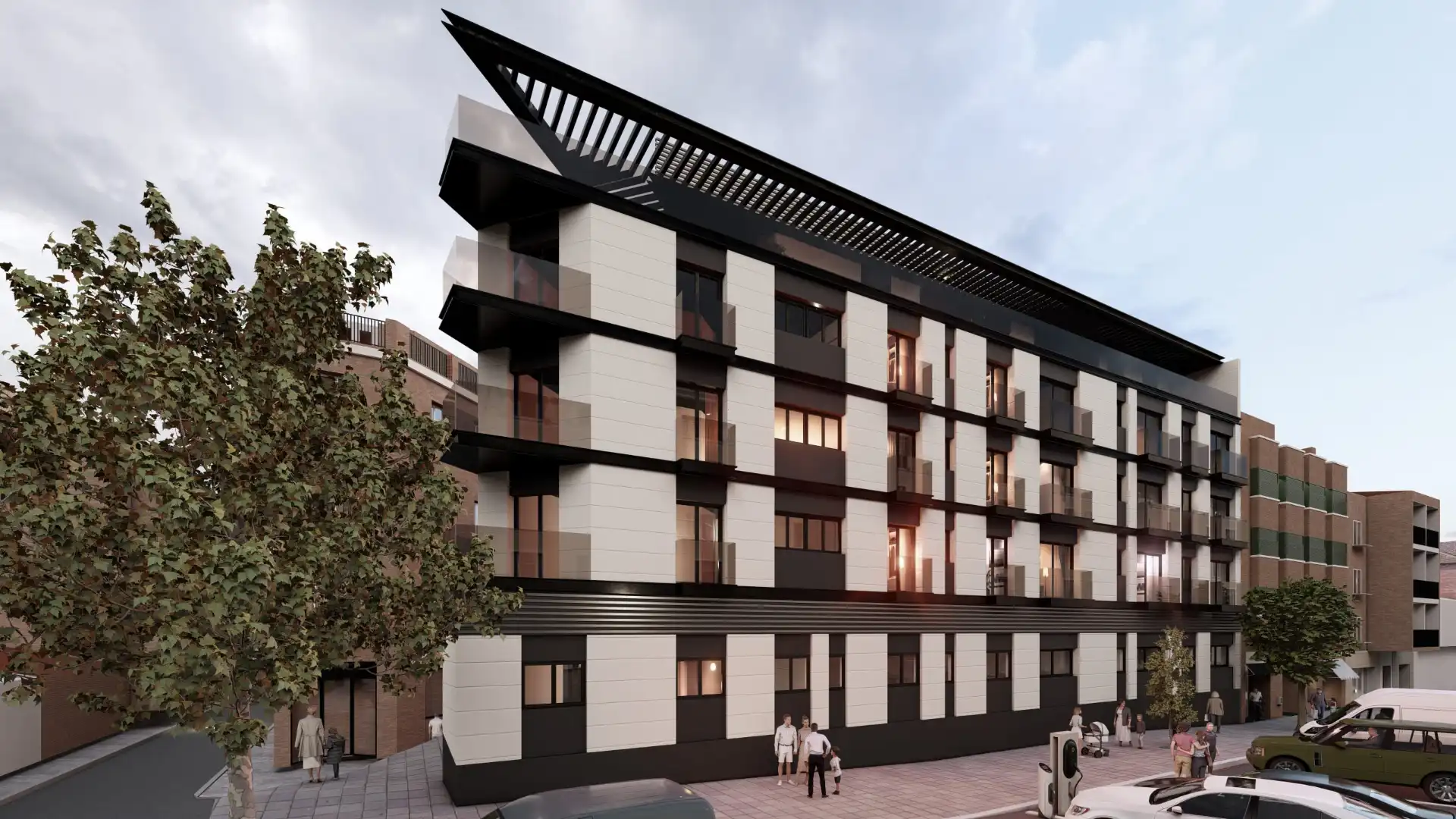 Neubau-Wohnung mit Terrasse zum Verkauf in Calle de Leganés 9, imagen 3