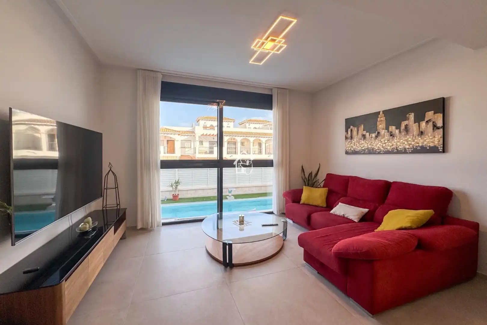 Living room of Houses for rent in Orihuela  with Air Conditioner, Private garden and Terrace