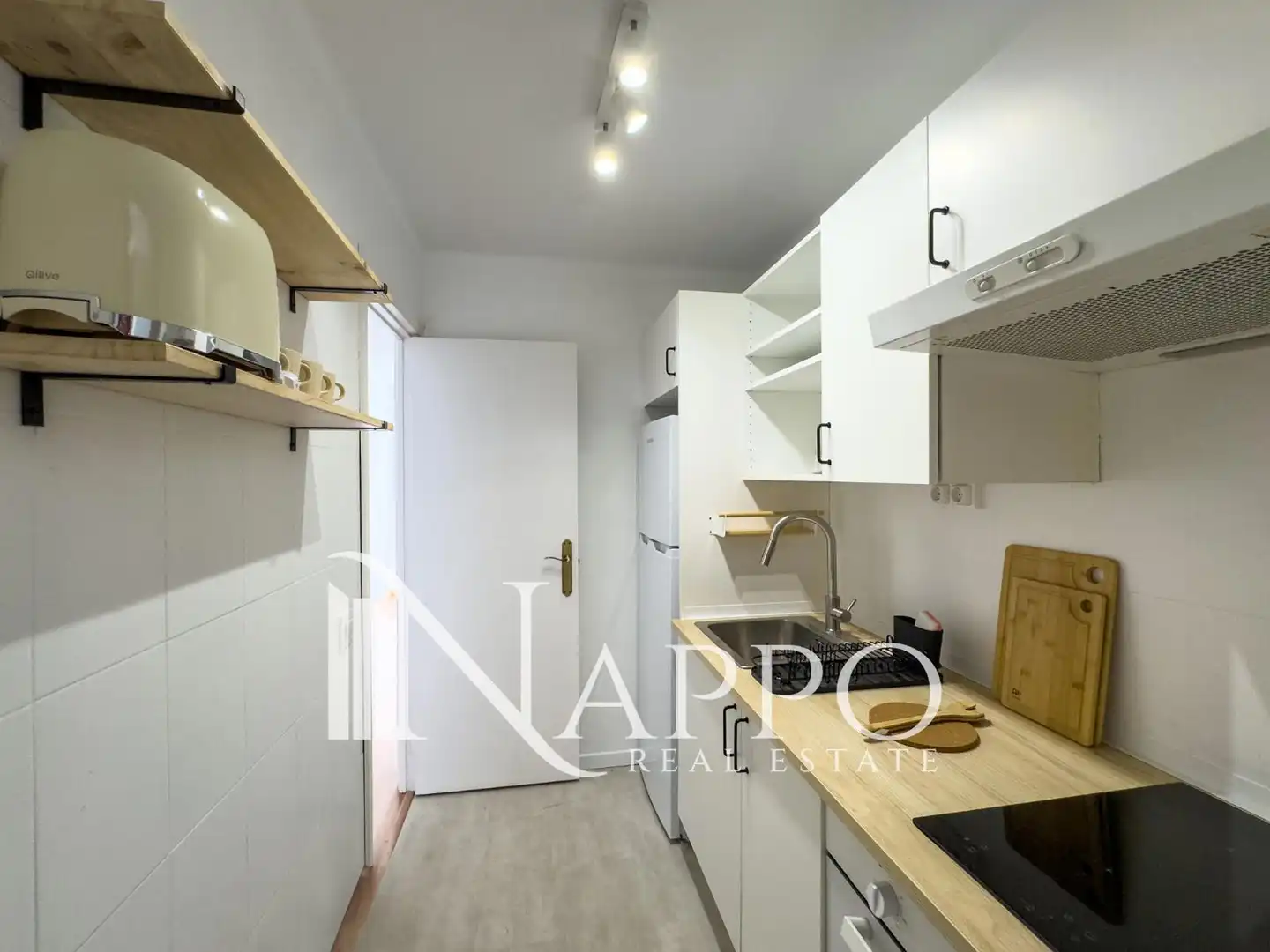 Küche von Wohnung zur Miete in  Palma de Mallorca mit Klimaanlage, Heizung und Terrasse