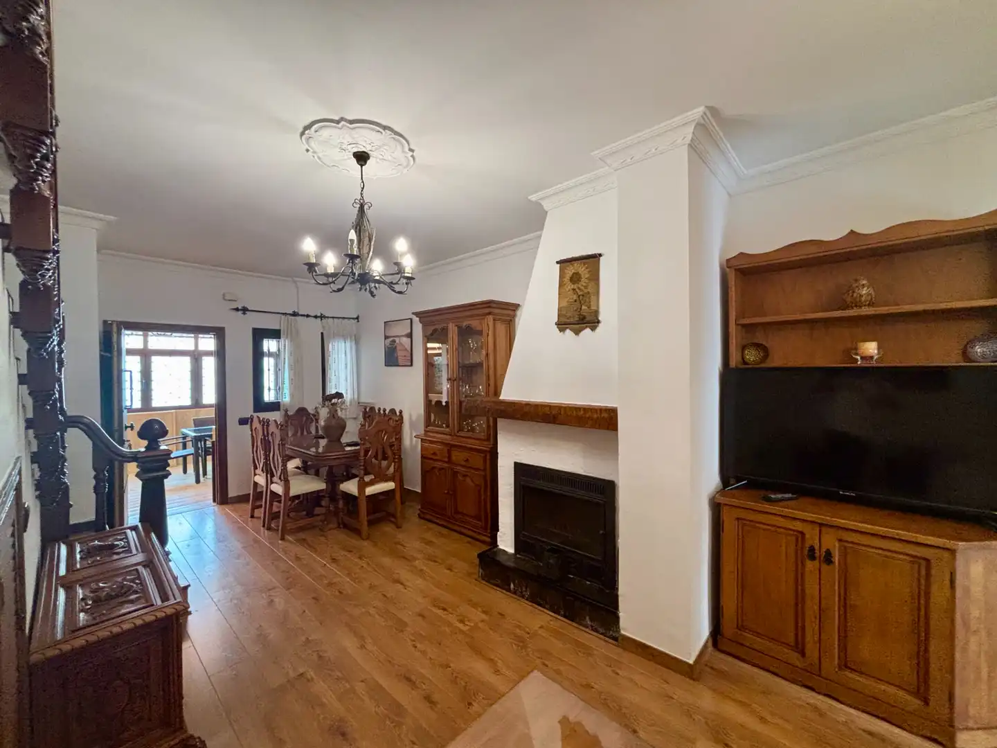 Esszimmer von Einfamilien-Reihenhaus zur Miete in Mijas mit Klimaanlage, Heizung und Möbliert
