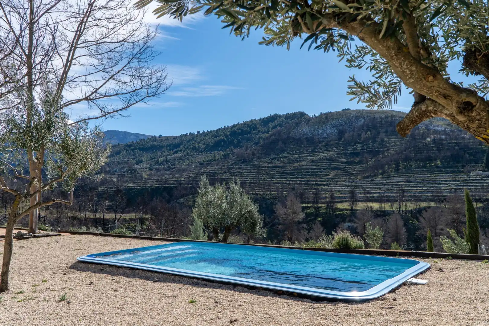 Swimming pool of Country homes for sale in Penàguila  with Heating, Private garden and Terrace