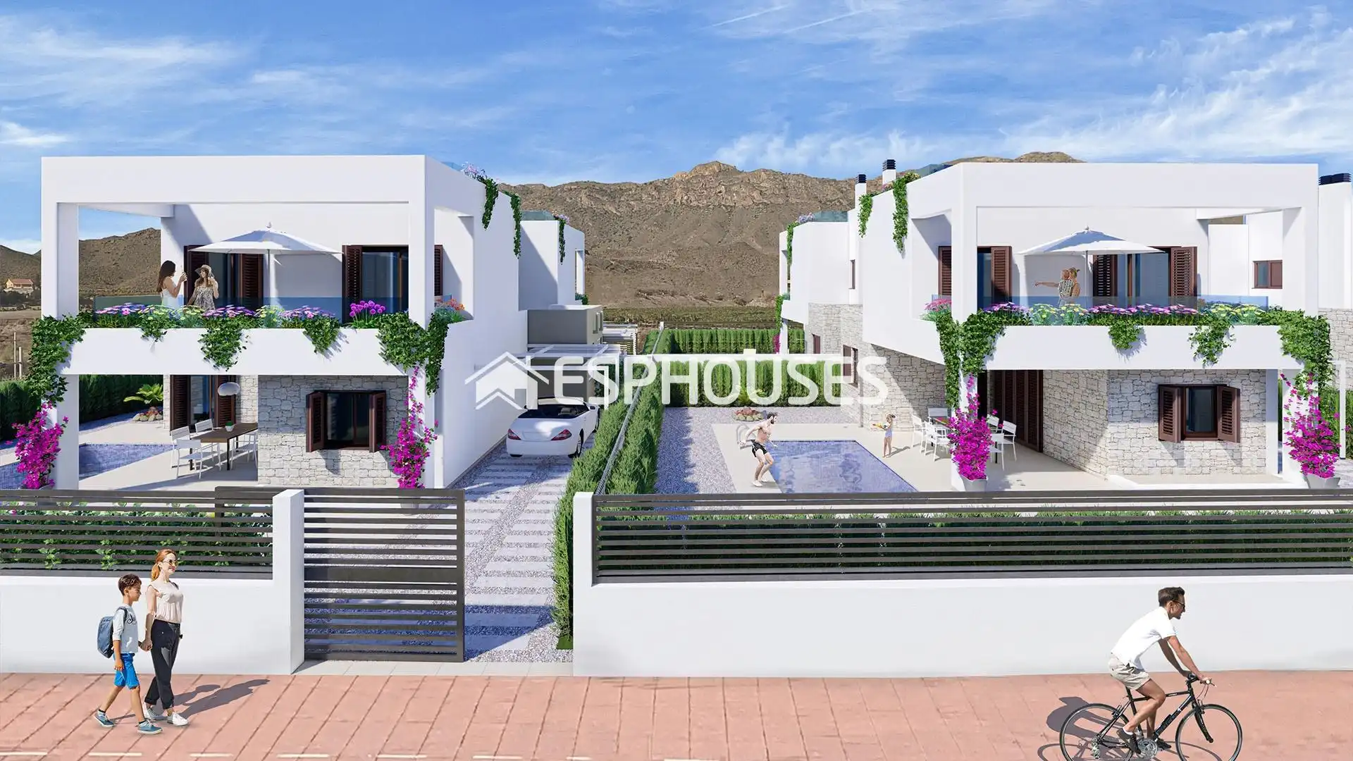 Maison mitoyenne avec terrasse à vendre à San Juan de los Terreros