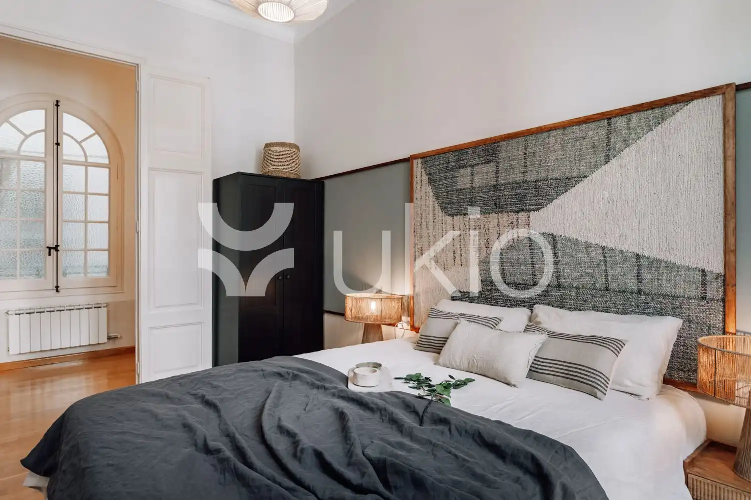 Habitación de Apartamento de alquiler en Barcelona con Aire acondicionado, Calefacción y Amueblado