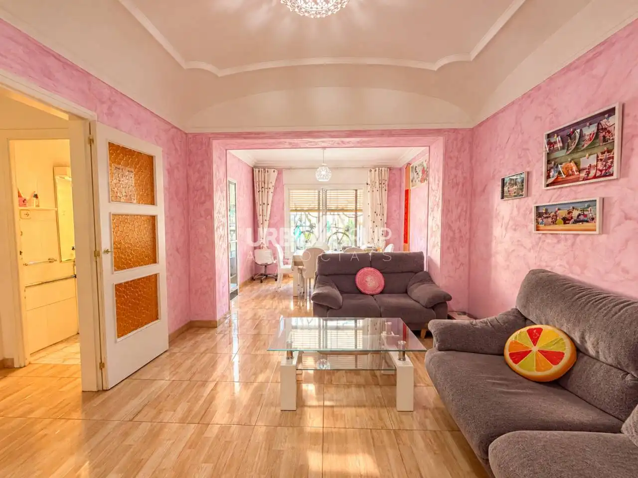 Wohnzimmer von Wohnung zum Verkauf in Terrassa mit Terrasse und Balkon