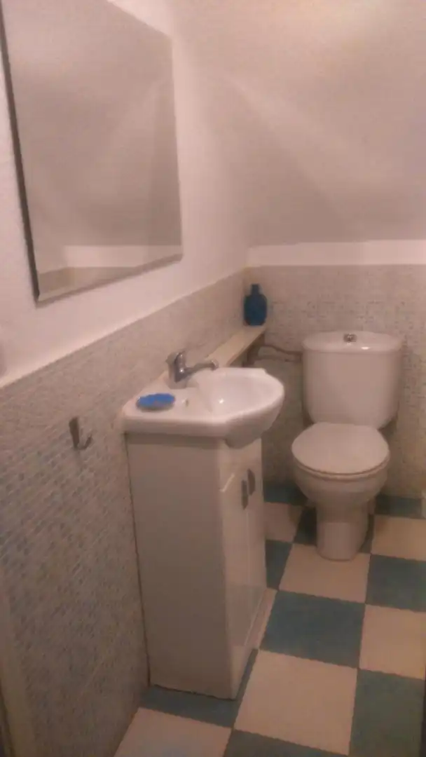 Badezimmer von Erdgeschoss zur Miete in Madrid mit Heizung, Terrasse und Möbliert