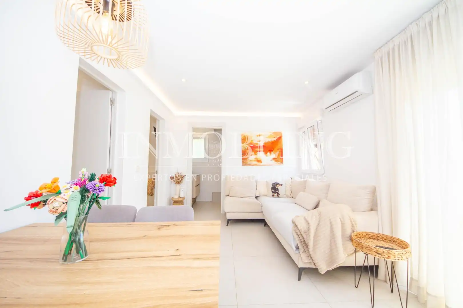 Wohnzimmer von Wohnung zum Verkauf in Sant Andreu de Llavaneres mit Heizung und Balkon