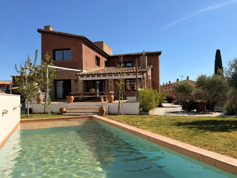 Garden of Houses for sale in Vall-llobrega  with Air Conditioner, Heating and Private garden
