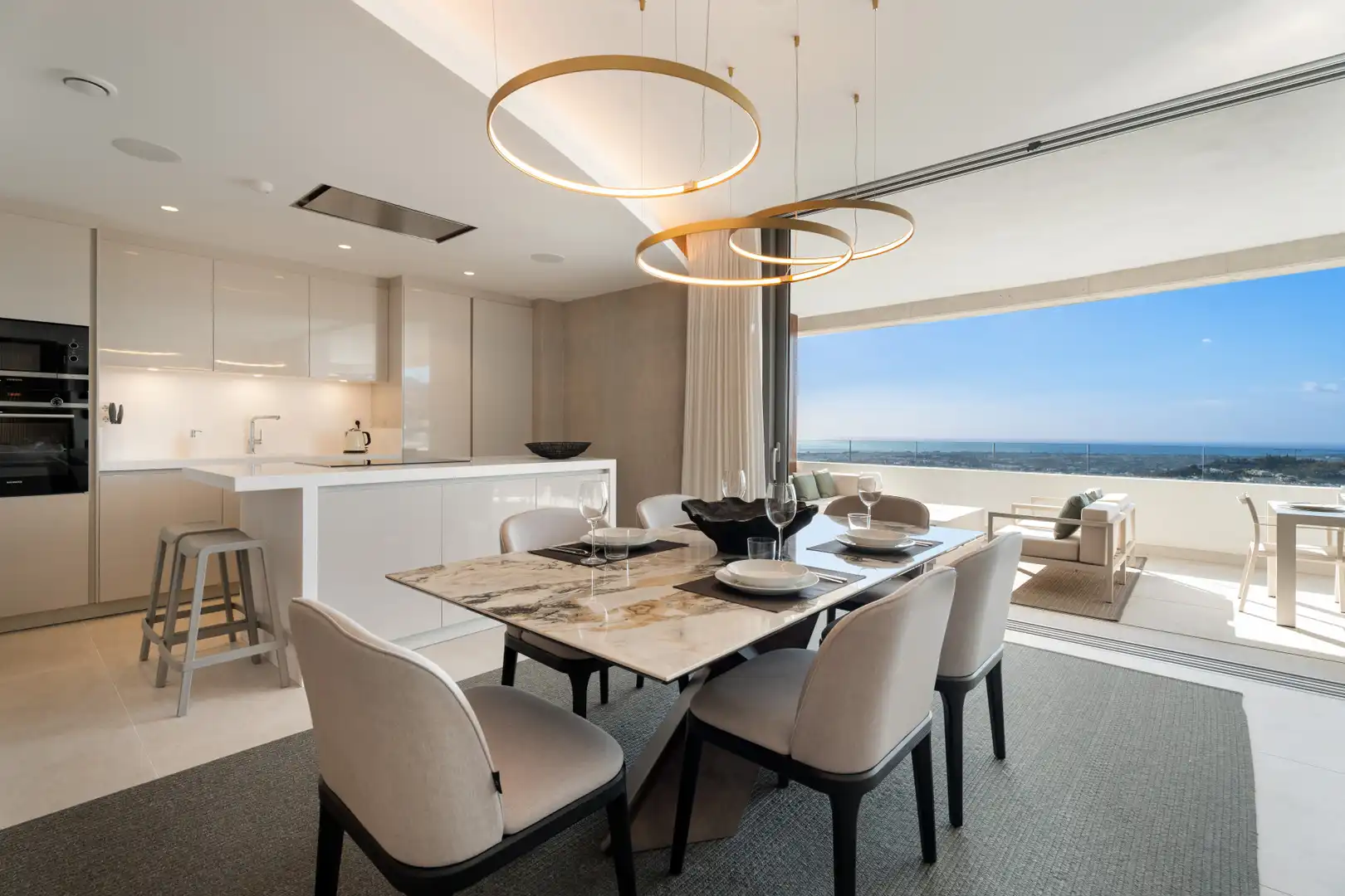 Dining room of Apartments for sale in Benahavís  with Air Conditioner, Terrace and Storage room