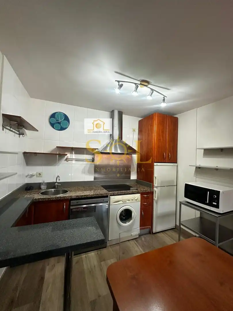 Cuina de Apartament en venda en León Capital  amb Calefacció, Parquet i Moblat