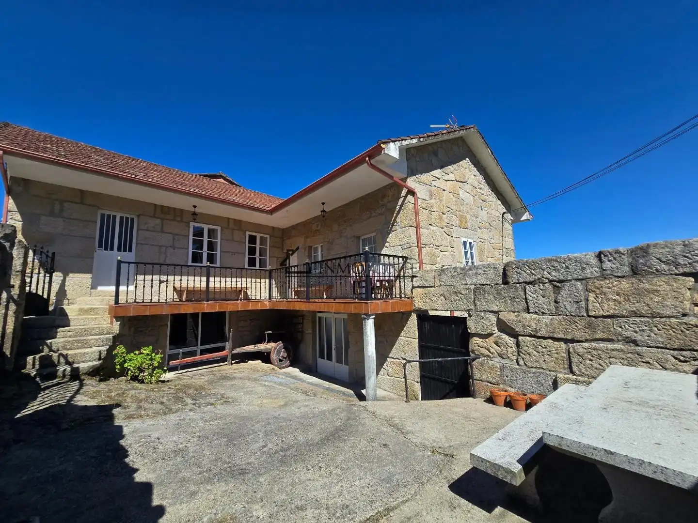 Vista exterior de Casa o chalet en venta en Campo Lameiro con Jardín privado, Terraza y Balcón