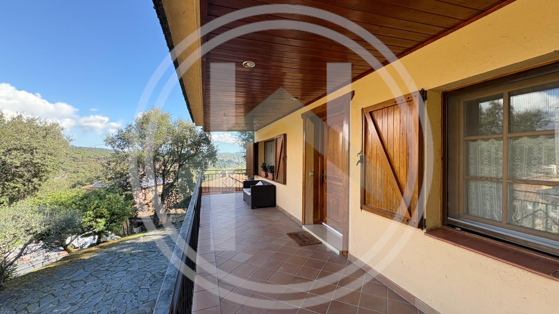 Terrace of House or chalet for sale in Sant Pere de Vilamajor  with Heating, Private garden and Parquet flooring