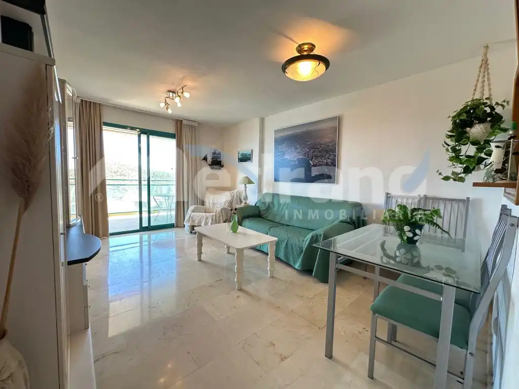 Wohnzimmer von Wohnung zum Verkauf in Villajoyosa / La Vila Joiosa mit Privatgarten, Terrasse und Schwimmbad