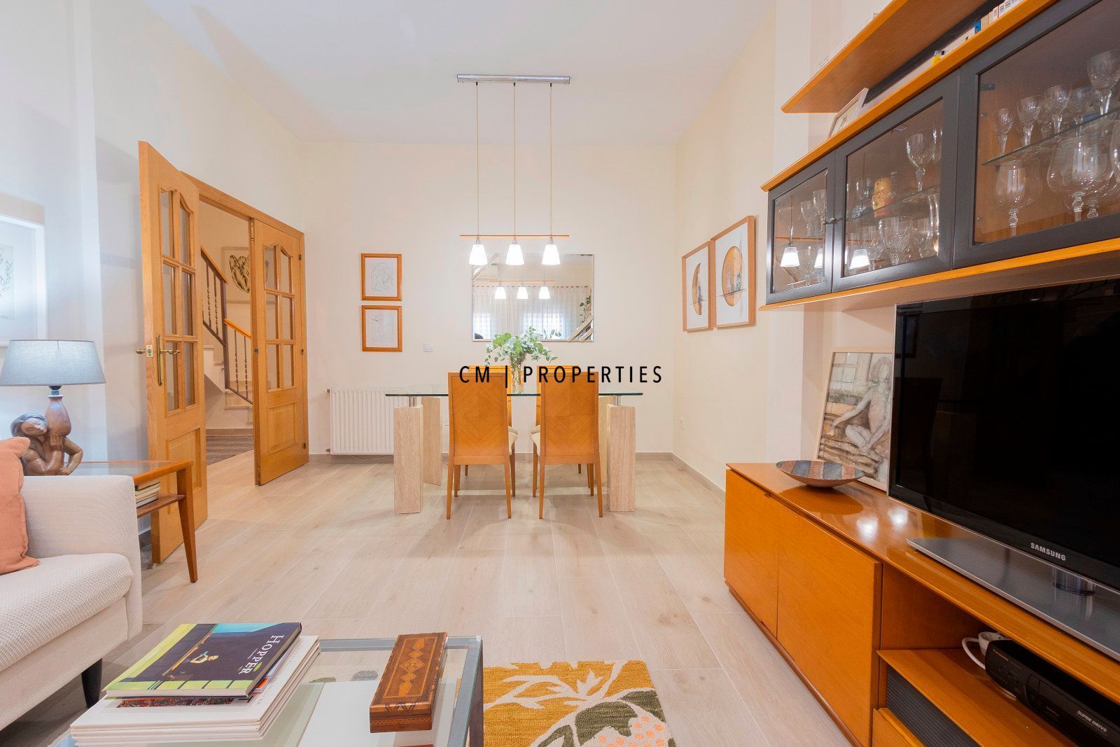 Living room of Single-family semi-detached for sale in Moncada  with Air Conditioner, Heating and Furnished