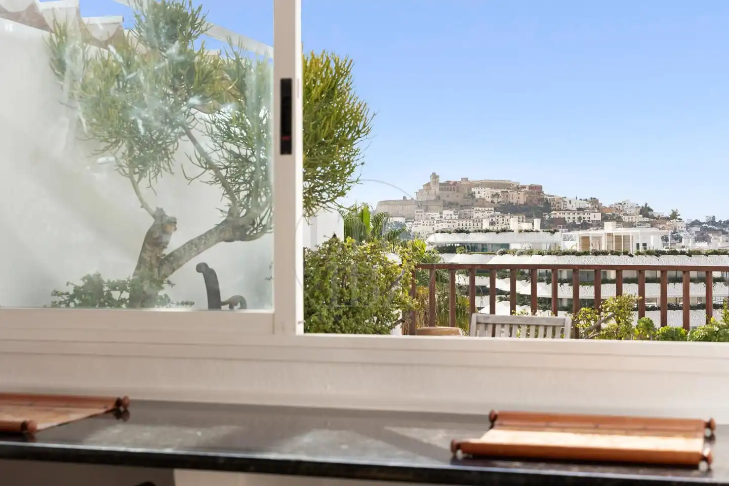 Schlafzimmer von Dachboden zum Verkauf in Eivissa mit Klimaanlage, Heizung und Terrasse