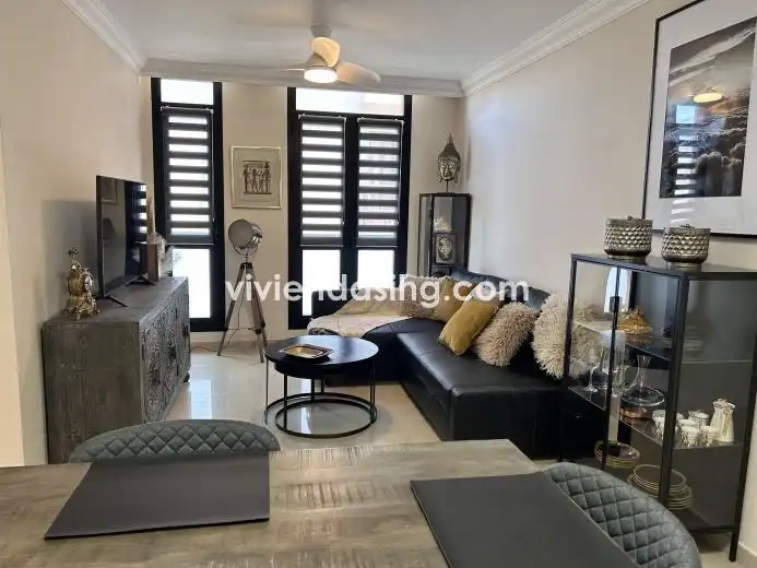 Sala d'estar de Pis de lloguer en Puerto de la Cruz amb Rentadora i Internet
