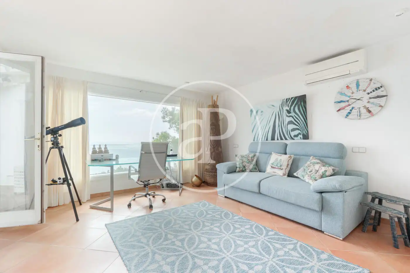 Sala de estar de Casa o chalet de alquiler en Capdepera con Aire acondicionado, Terraza y Piscina