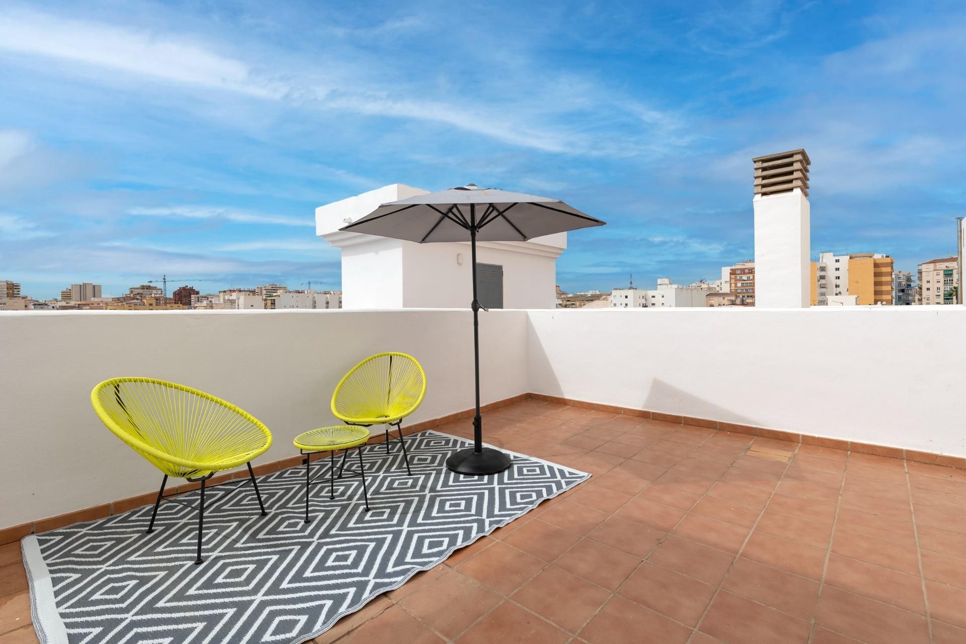 Terrassa de Pis de lloguer en Málaga Capital amb Aire condicionat, Calefacció i Terrassa
