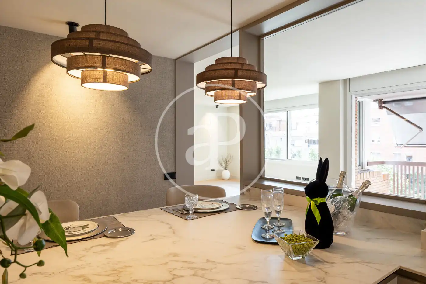 Esszimmer von Wohnung zum Verkauf in Barcelona mit Klimaanlage, Heizung und Terrasse