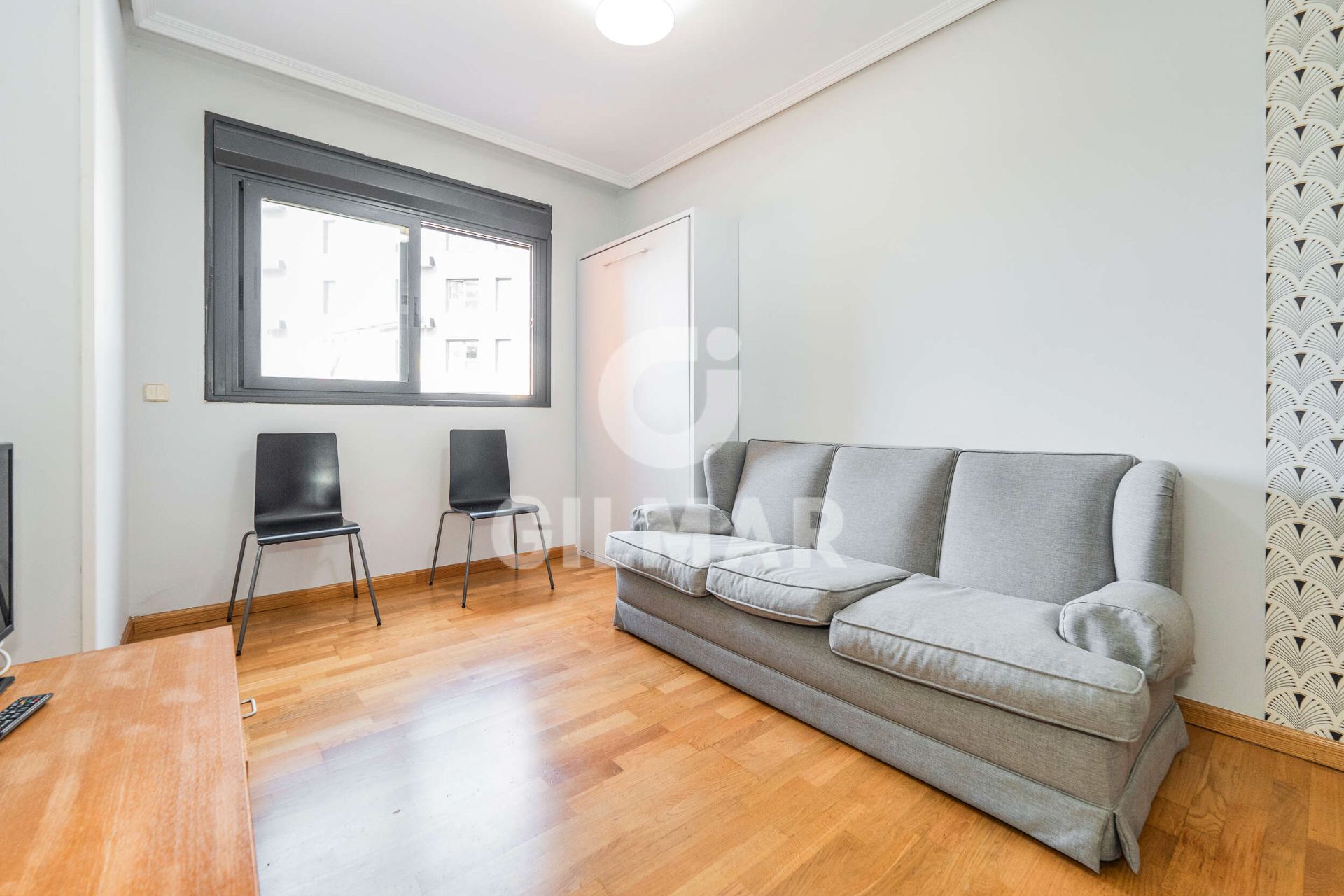 Bedroom of Flat for sale in  Madrid Capital  with Air Conditioner, Storage room and Furnished