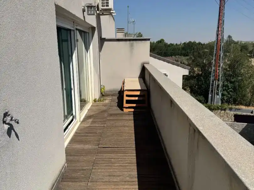 Balcony of Houses for sale in Arganda del Rey  with Air Conditioner, Heating and Parquet flooring