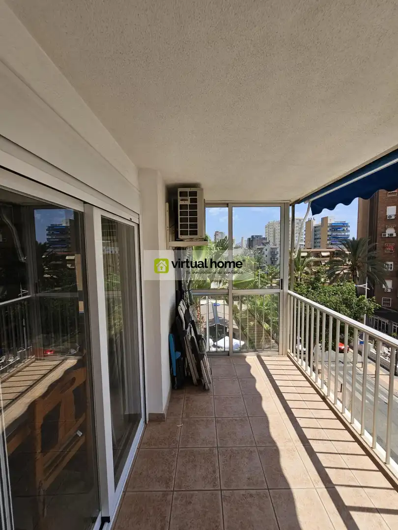 Balcony of Flat for sale in Benidorm  with Air Conditioner, Terrace and Furnished