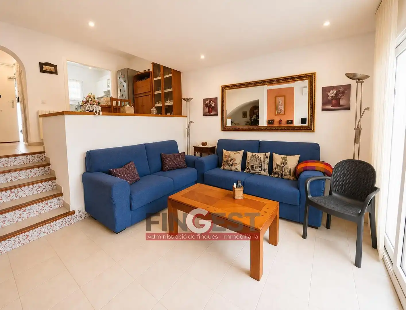 Sala d'estar de Casa o xalet en venda en Lloret de Mar amb Aire condicionat, Calefacció i Jardí privat
