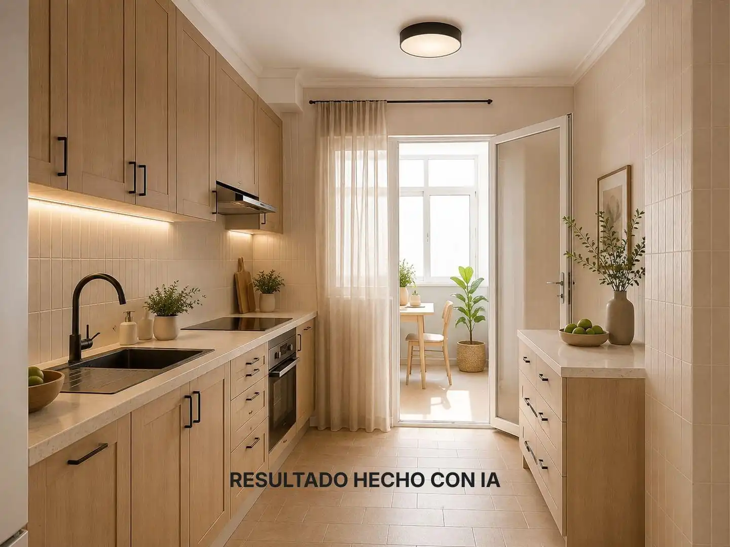 Cocina de Piso en venta en Castellón de la Plana / Castelló de la Plana con Balcón