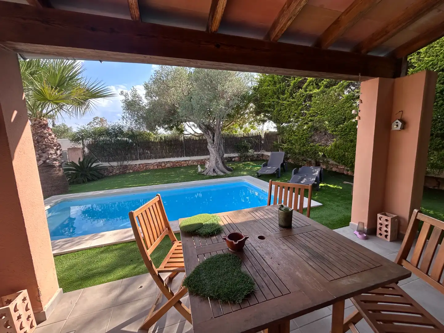 Terraza de Casa o chalet de alquiler en Campos con Aire acondicionado, Jardín privado y Trastero