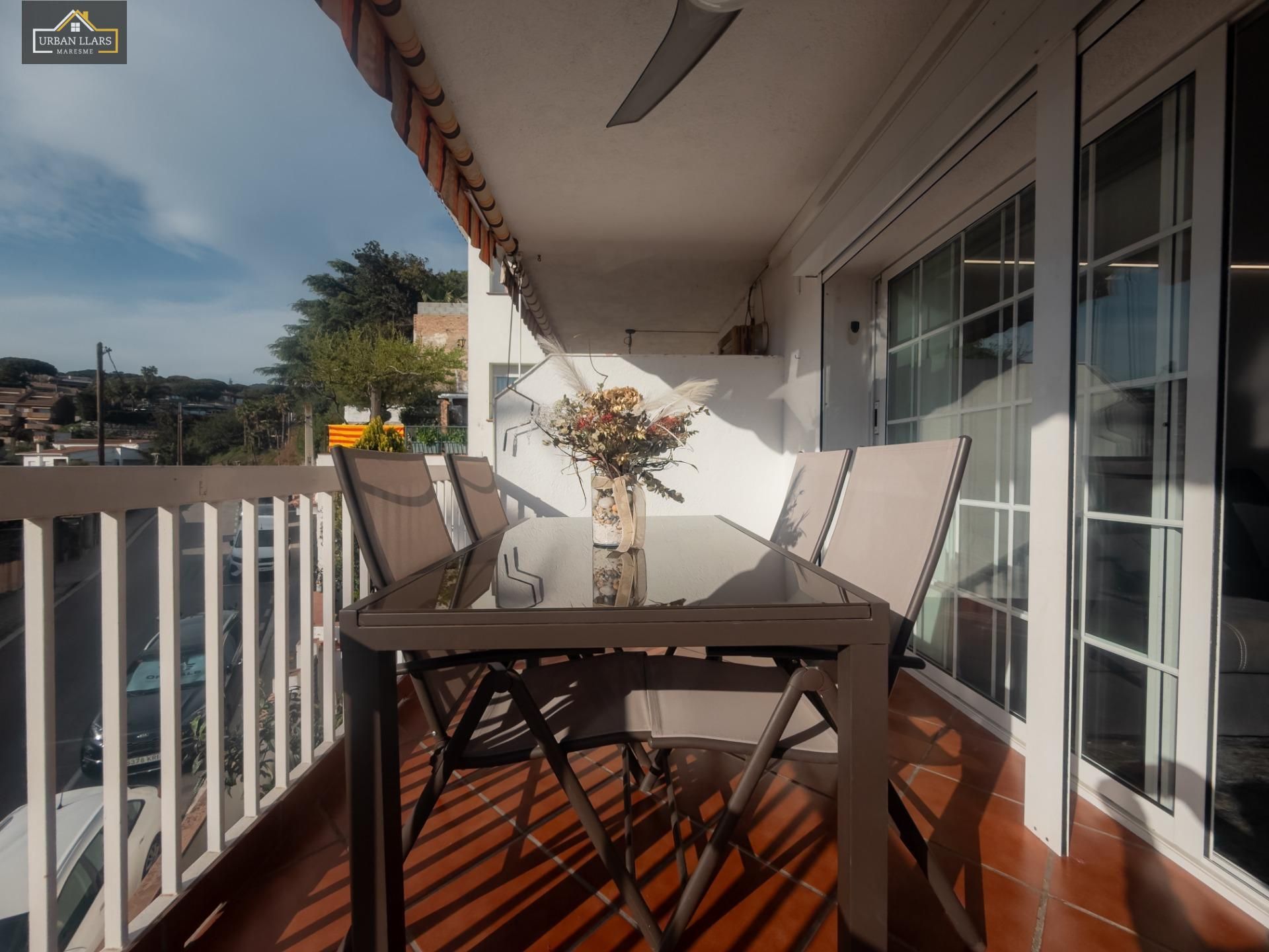 Terrace of Flat for sale in Sant Andreu de Llavaneres  with Air Conditioner, Heating and Balcony