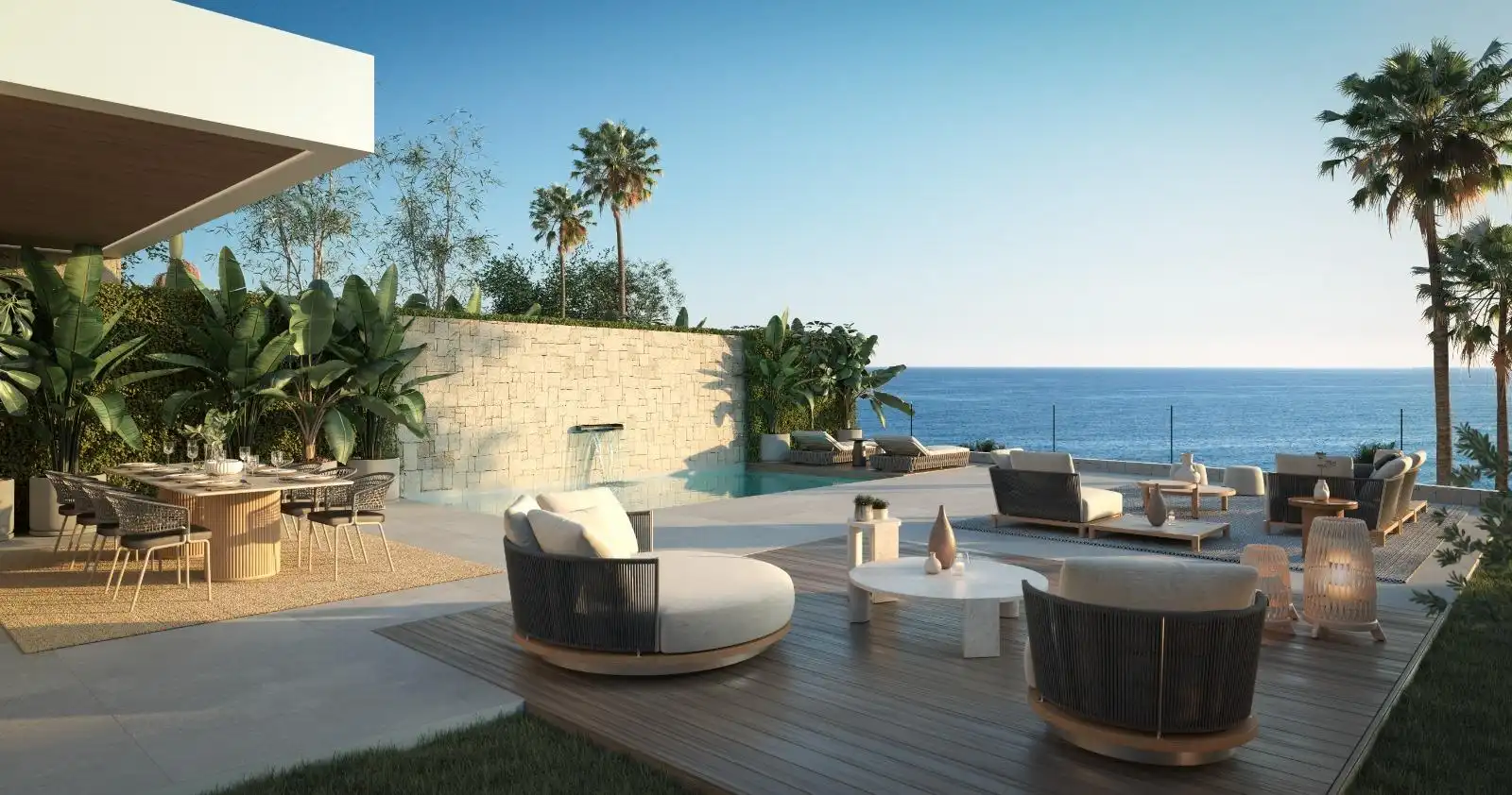 Terrassa de Casa o xalet en venda en Mijas amb Aire condicionat, Jardí privat i Terrassa