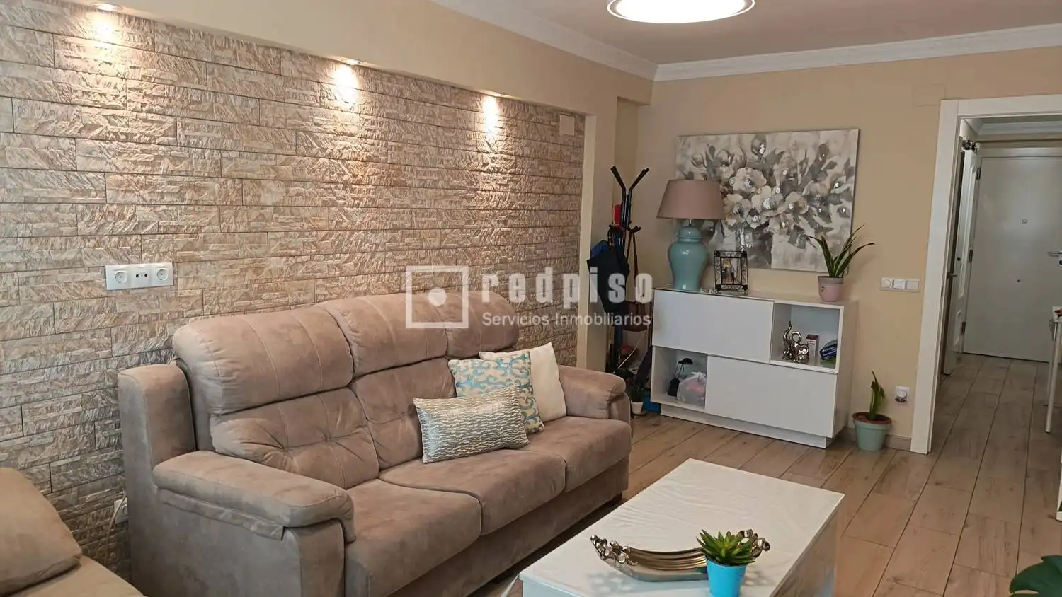 Living room of Flat for rent in Málaga  with Furnished