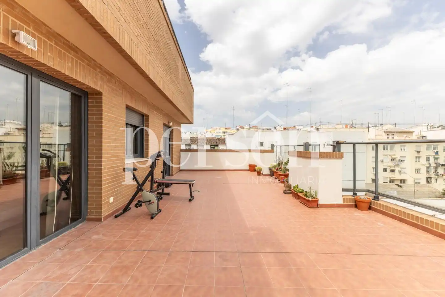 Terraza de Ático de alquiler en Valencia con Aire acondicionado, Terraza y Amueblado