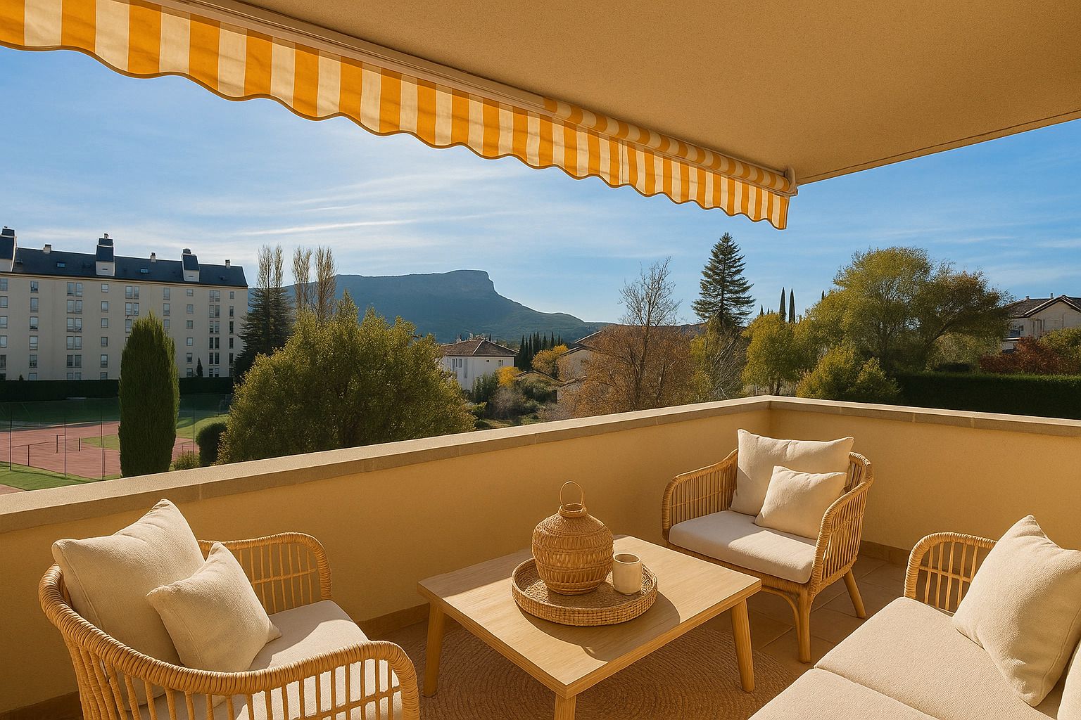 Terrace of Flat for sale in Jaca  with Heating, Parquet flooring and Terrace