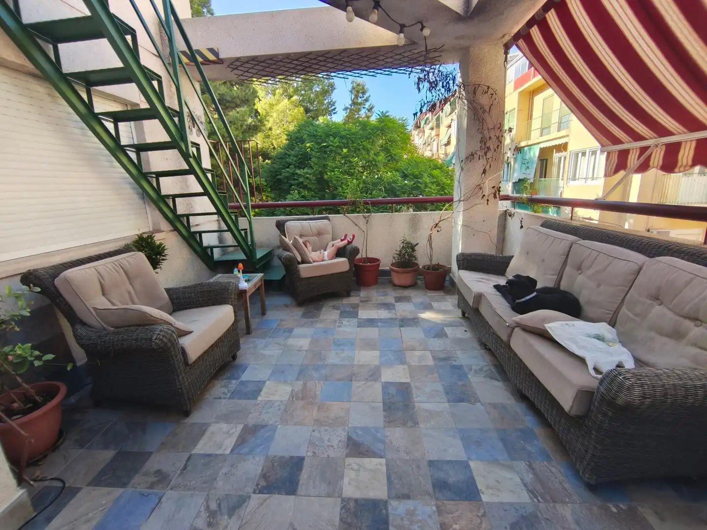 Terraza de Dúplex en venta en Alicante / Alacant con Aire acondicionado, Calefacción y Jardín privado