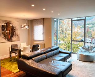 Sala d'estar de Pis de lloguer en Bilbao  amb Aire condicionat