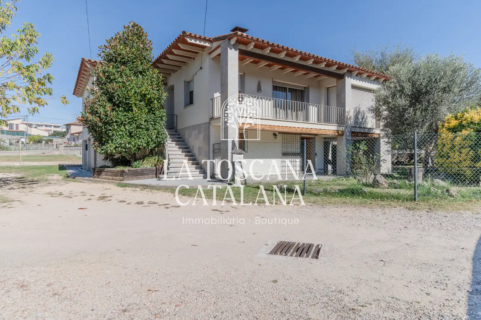 Vista exterior de Casa o chalet en venta en Caldes de Malavella con Calefacción, Jardín privado y Parquet