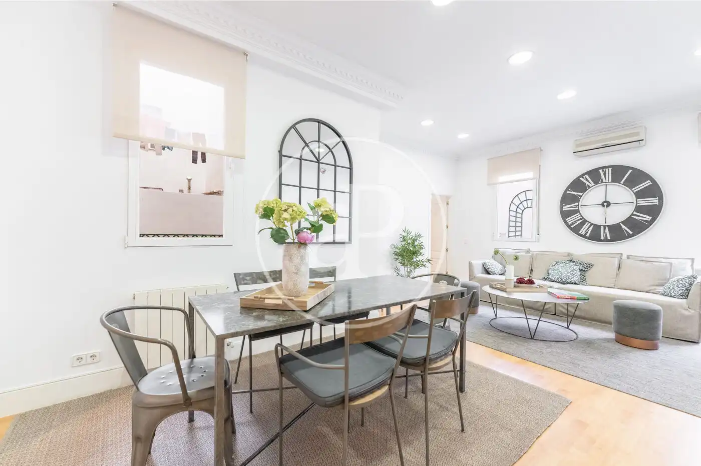 Dining room of Flat for rent in Madrid  with Air Conditioner, Heating and Private garden