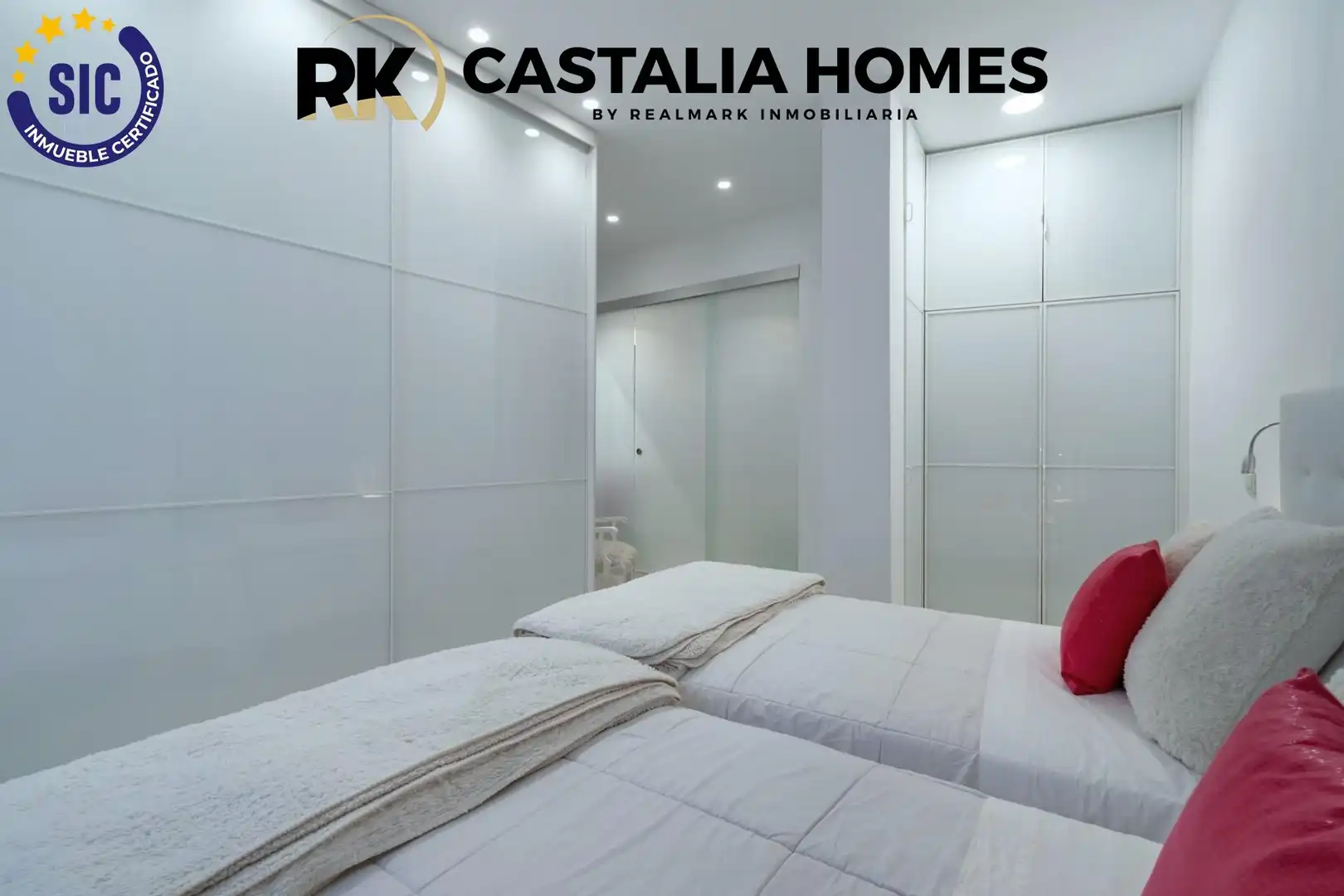 Schlafzimmer von Einfamilien-Reihenhaus zum Verkauf in Castellón de la Plana / Castelló de la Plana mit Klimaanlage, Privatgarten und Terrasse