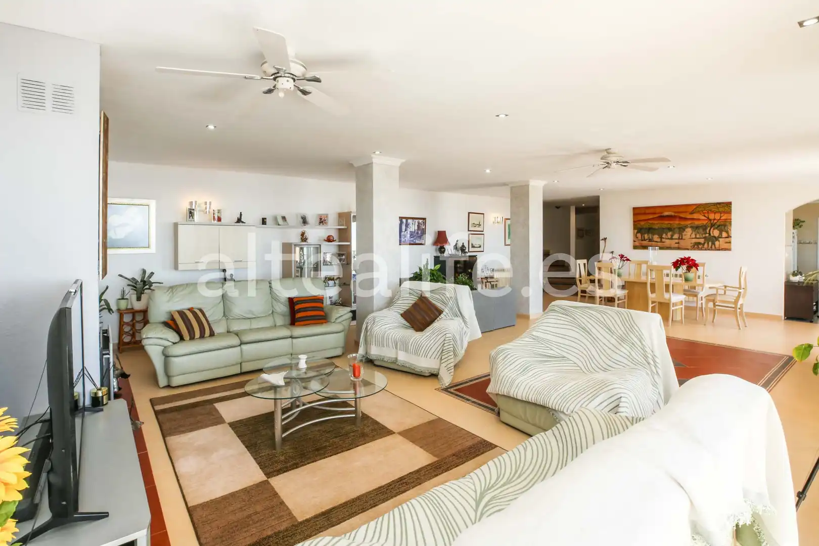 Sala de estar de Casa o chalet en venta en Altea con Aire acondicionado, Calefacción y Jardín privado
