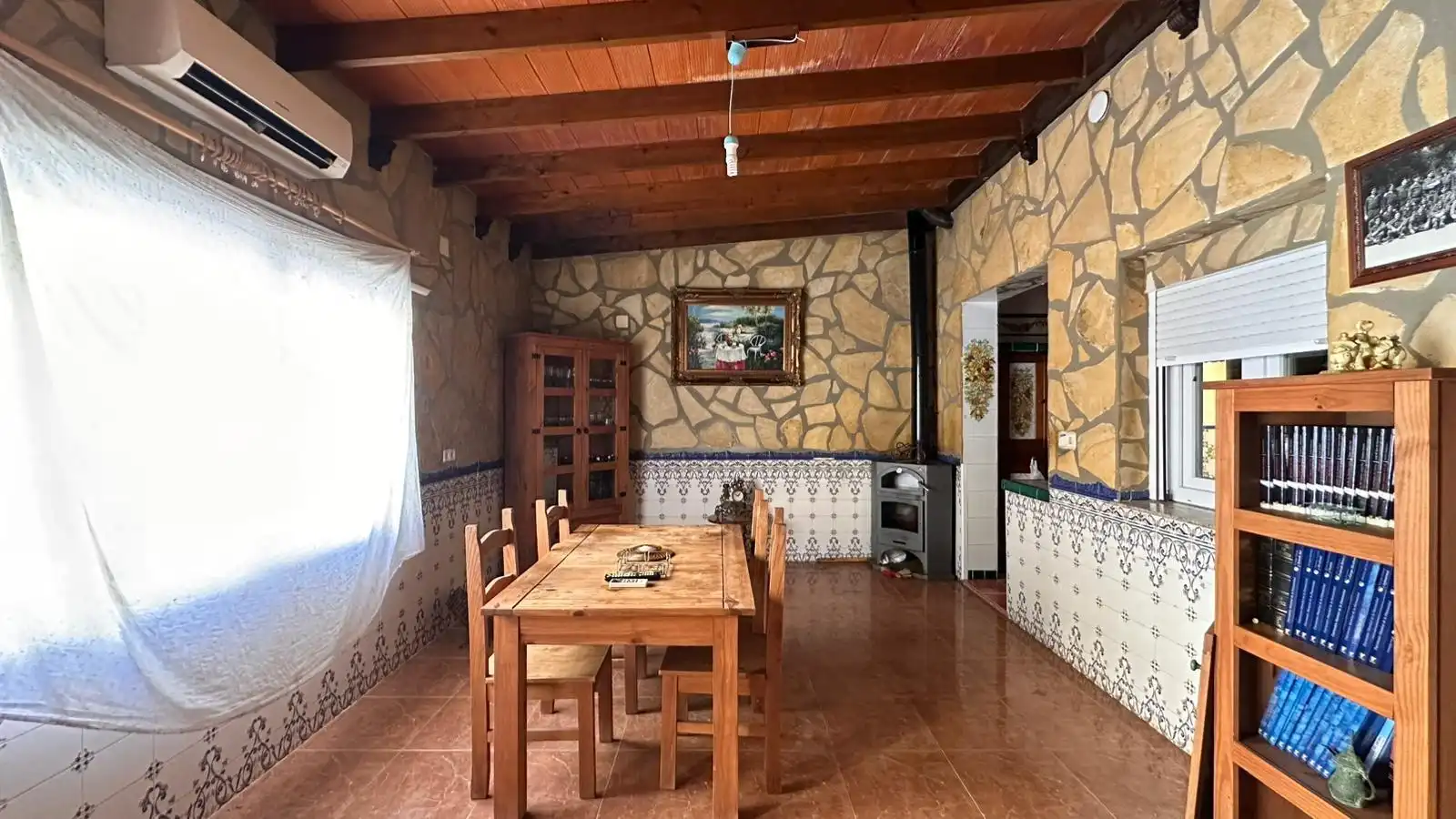 Menjador de Casa o xalet de lloguer en La Pobla Llarga amb Terrassa, Traster i Moblat