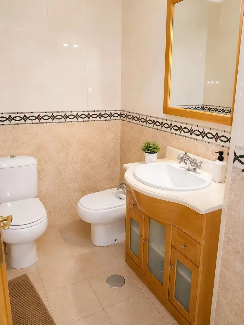 Bathroom of Flat for rent in Málaga  with Private garden, Terrace and Furnished