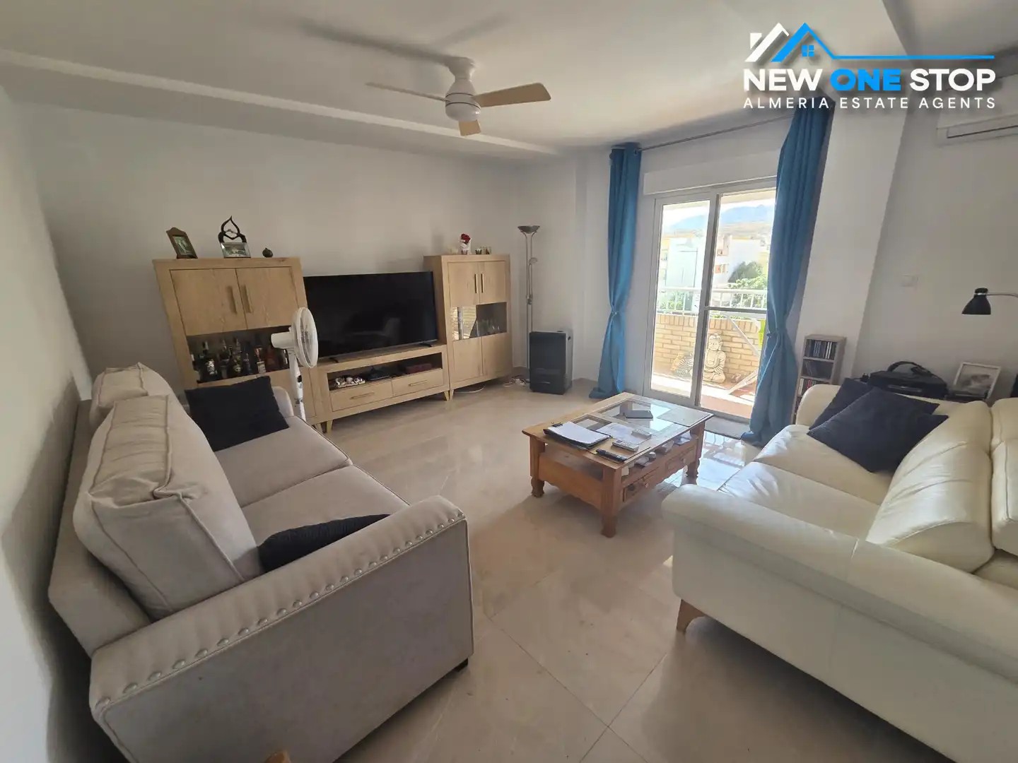 Wohnzimmer von Wohnungen zum Verkauf in Turre mit Klimaanlage, Terrasse und Ofen